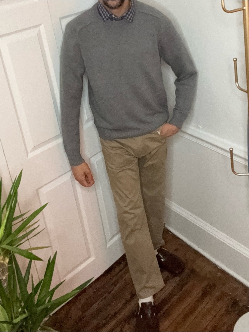 J. Crew Gray Crewneck Sweater